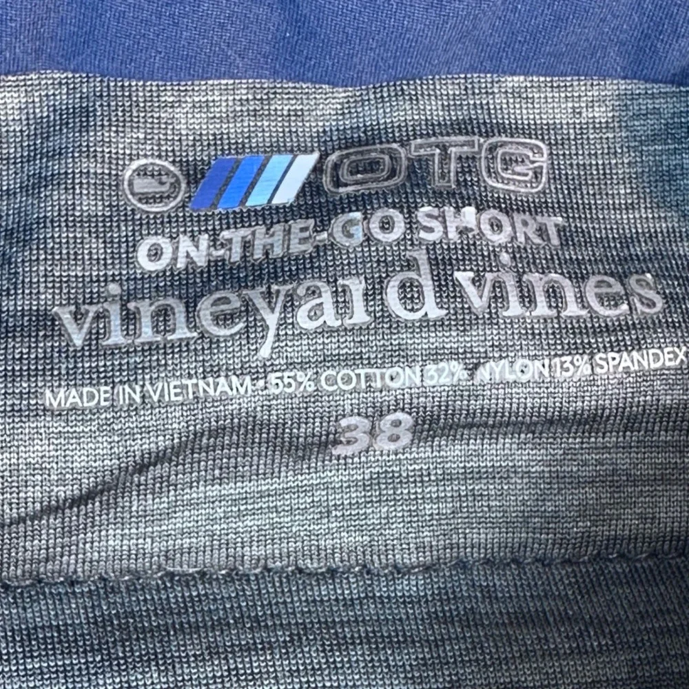 Vineyard Vines On-The-Go Shorts Mens‎ 38 Blue Performance Stretch 1H001073 - Picture 7 of 9